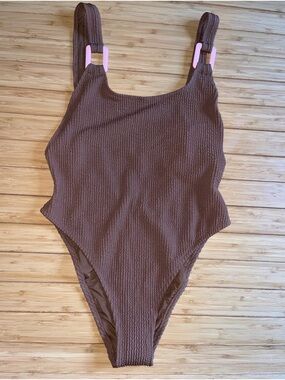 Aerie Crinkle Birthday Scoop Cheekiest One Piece Swimsuit